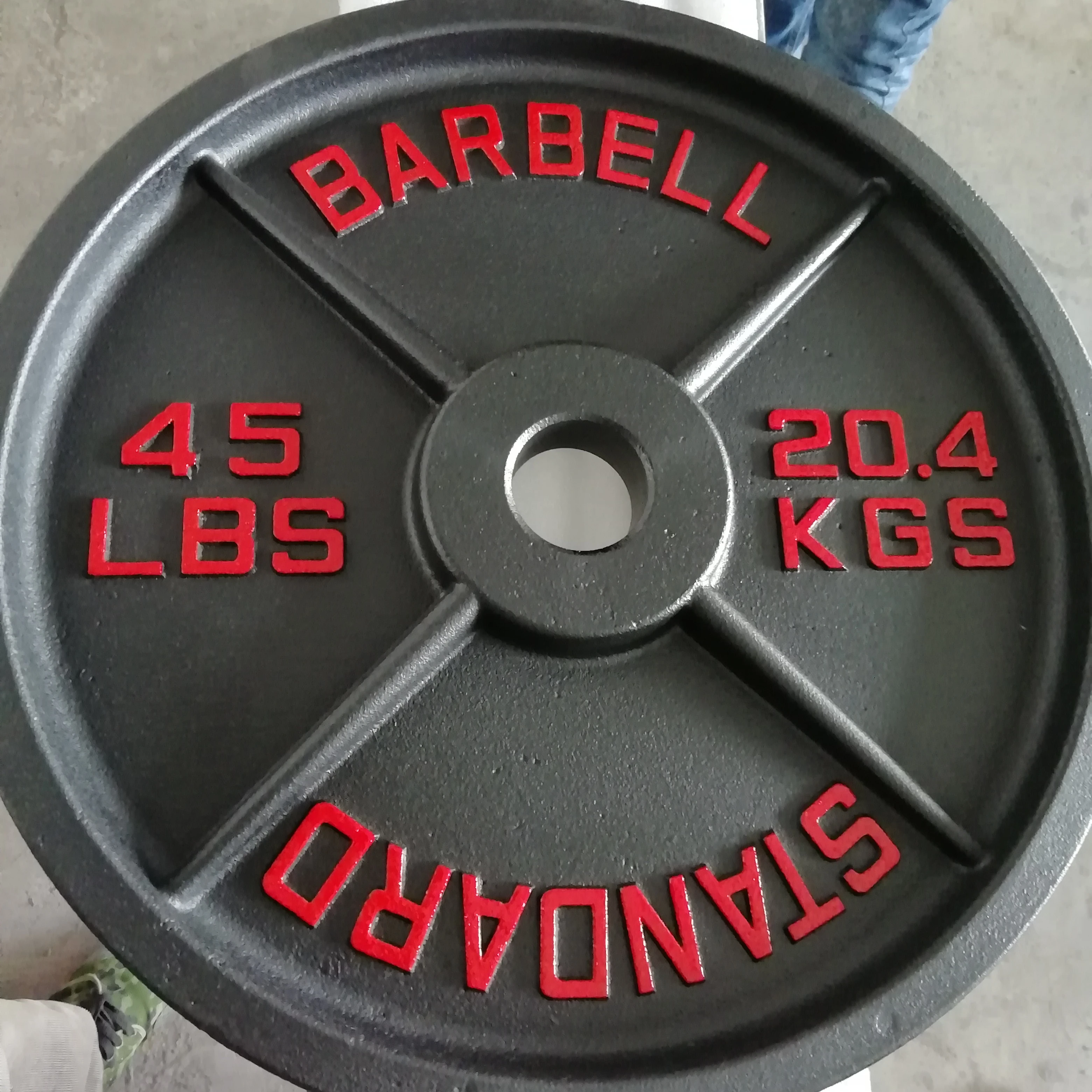 new products colorful gym cast iron weight plate