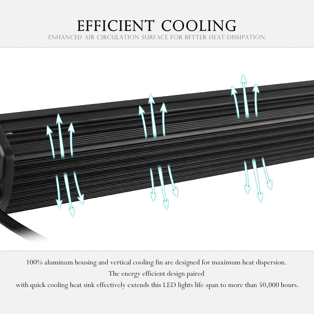 Лидер продаж, автомобильная светодиодная балка, 12 В, 22 дюйма, 32 дюйма, 42 дюйма, 24 Вольта, 4x4, Aurora 52 дюйма