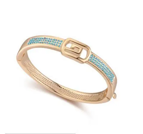 
Europe & USA sell lots of creative belt high-end real gold plated bracelet crystal bracelet 