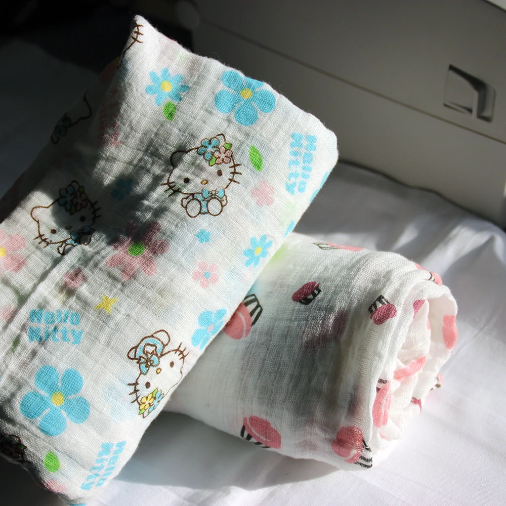 Wholesale soft comfort baby quilt cotton custom printed muslin baby swaddle blankets with best service for newborn