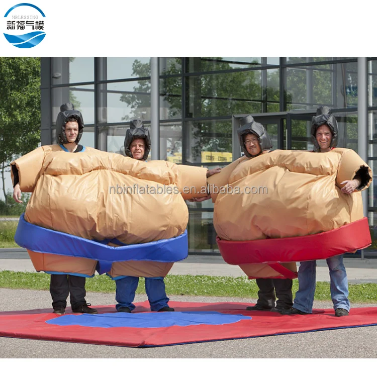 High Quality Inflatable Sports Games Foam Padded Sumo Wrestling Suits For Sale