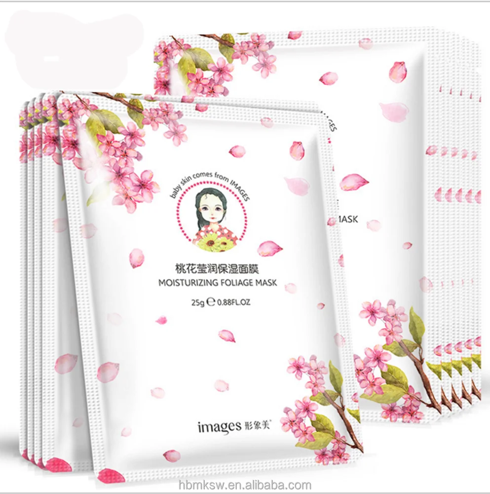 Super Natural Peach Hydrating Facial Mask peach bright Peach Blossom Silk Facial Mask with whitening & Anti-wrinkle effect