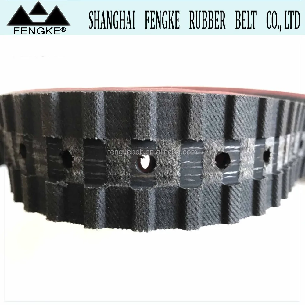 Red Rubber Coating Timing Belts For Vacuum Film Packaging Machine