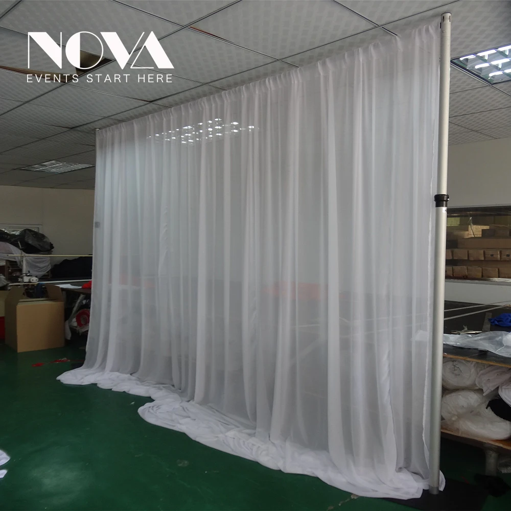 telescopic pipe and drape set for wedding stage backdrop decoration