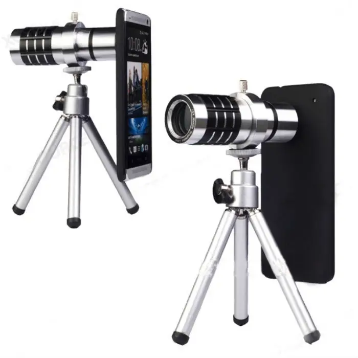12-кратный зум-объектива телескопа с треногой для HTC One