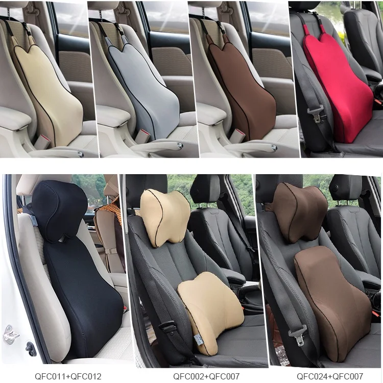 
Adjustable Strap Memory Foam Pillow Lumbar Rest Cushion Car Seat Back Support 