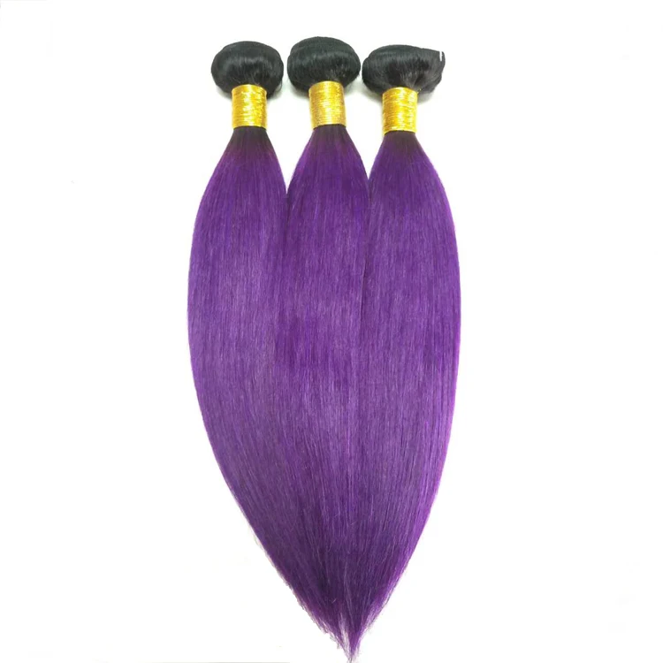 wholesale color human hair ombre hair bundles ,brazilian pink color hair extensions