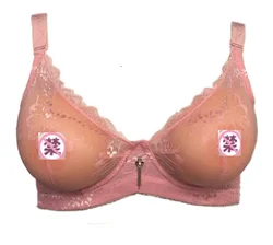 Silicone Breast Forms Waterdrop Breast Mastectomy Bras Prosthetic Set for Crossdresser Transgender Mastectomy