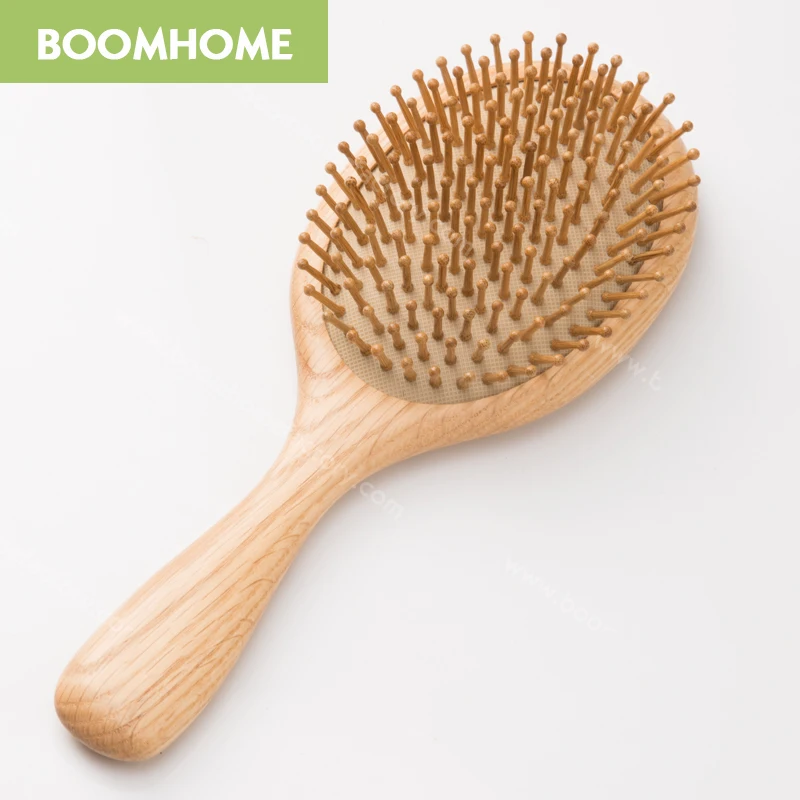 bamboo hair brush set cheap magic cushion wood brush with massage scalp needle for women beauty care  ningbo factory