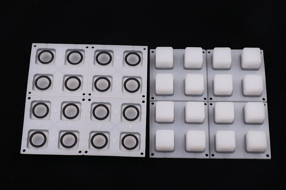 Teclado Silicona Transparente Matriz 4x4 Serigrafia De Tinta 16 keys