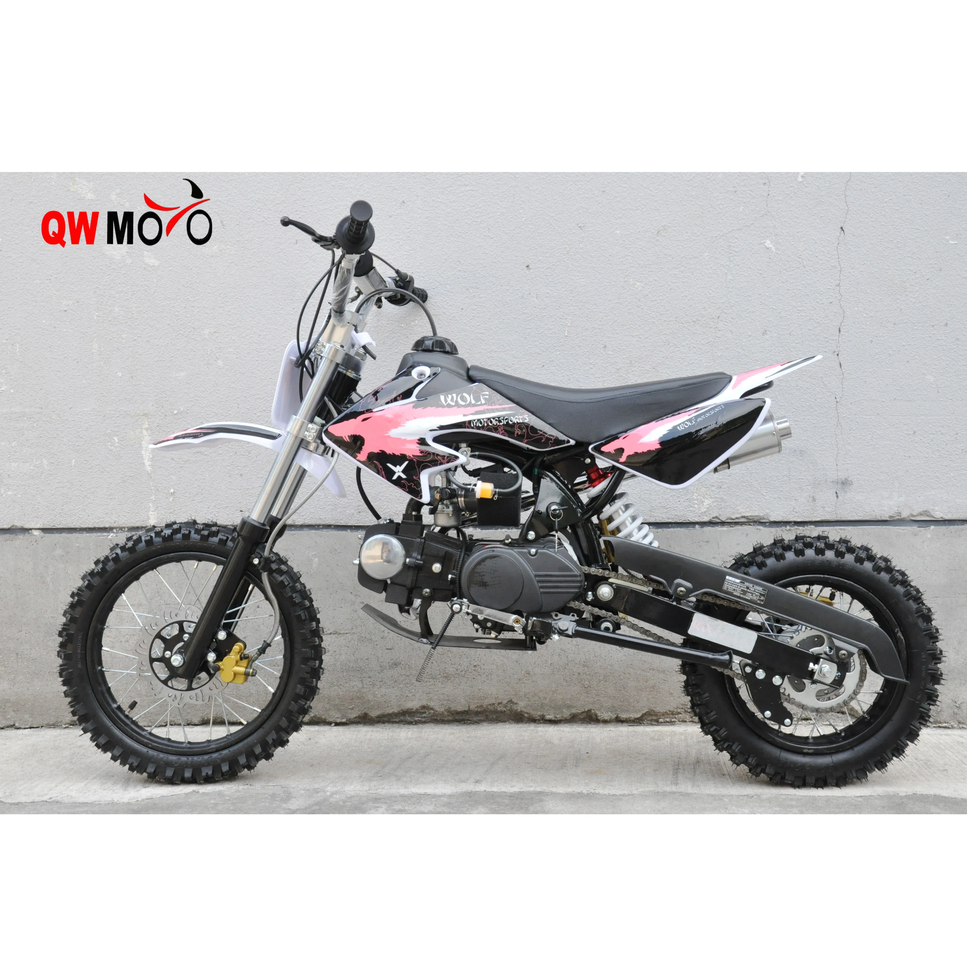 QWMOTO по бездорожью 125cc Байк 125cc мини pit bike 4-тактный мотоцикл газовая мини moto Крест велосипед, способный преодолевать Броды для продажи