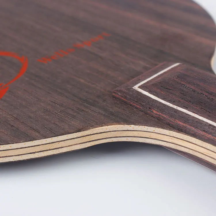 Professional Ebenholz  Pure Wood Table Tennis Racket  Blade  At Factory Price