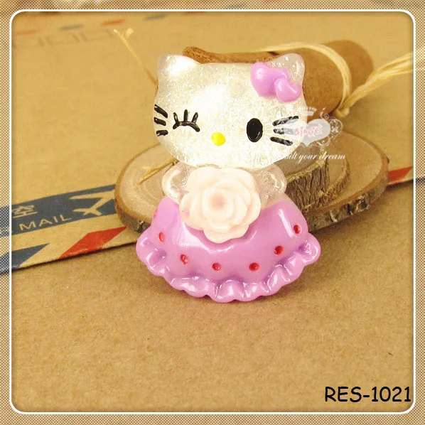 Decod Ice Cream Kitty Colorful Resin Cabochons