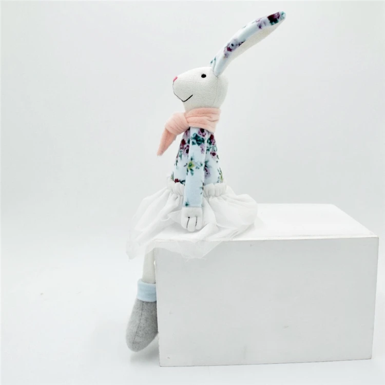 Новейший праздничный домашний декор, весенние подарки, цветочный тканевый предмет, милый кролик, розовый кролик, пасхальные поделки для декора