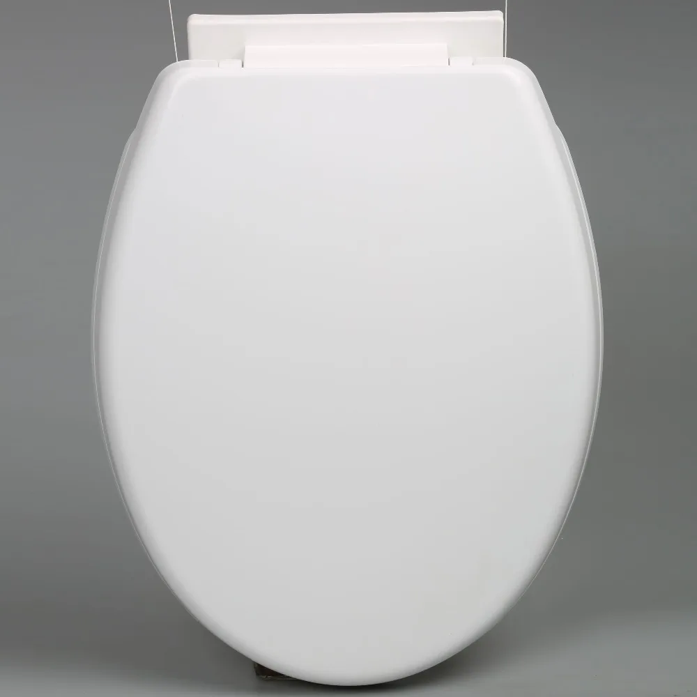Soft close white adult toilet seat cover