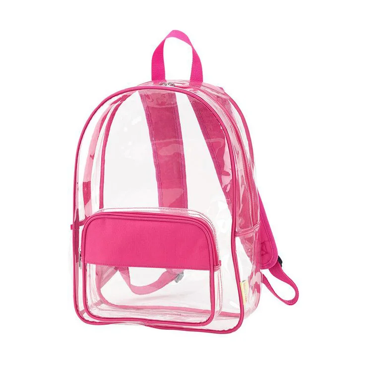 Wholesale Custom Clear Schoolbag Storage Personalized Pvc Transparent Backpack For Kids