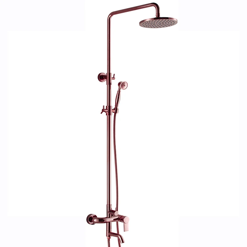 Kaiping brass kit bath rose gold shower set