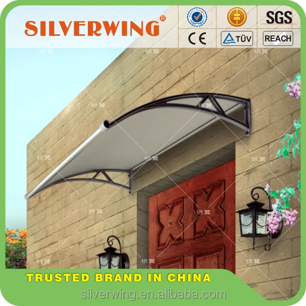 
90*100 PPO frame polycarbonate sheet awings canopy plastic rain door cover 