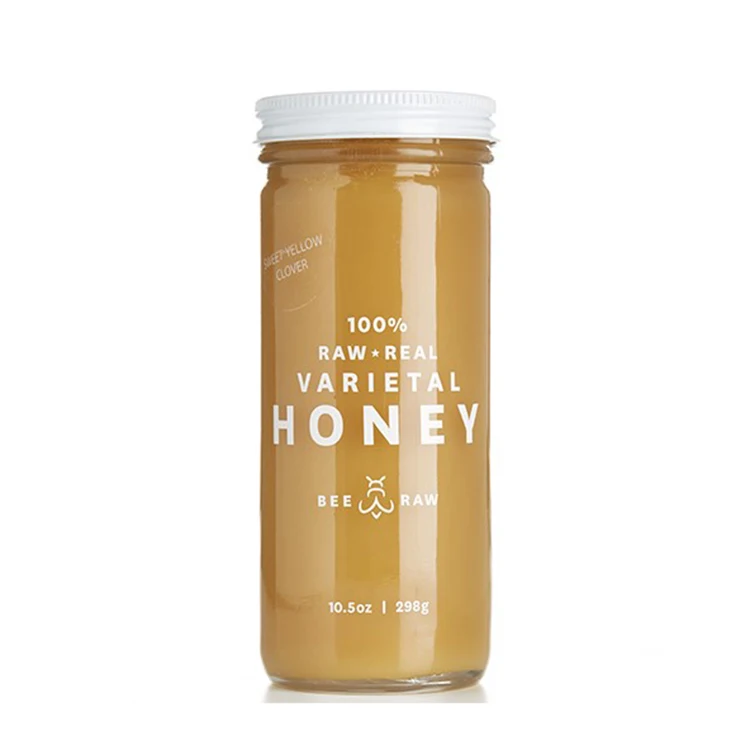 500g Honey Jar with Gold Screw Lid and Dipper
