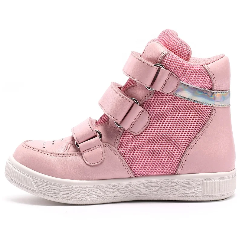 New hot sale children orthopeidc sport shoes pink navy sport shoes for kids size 21-36 ebro-size