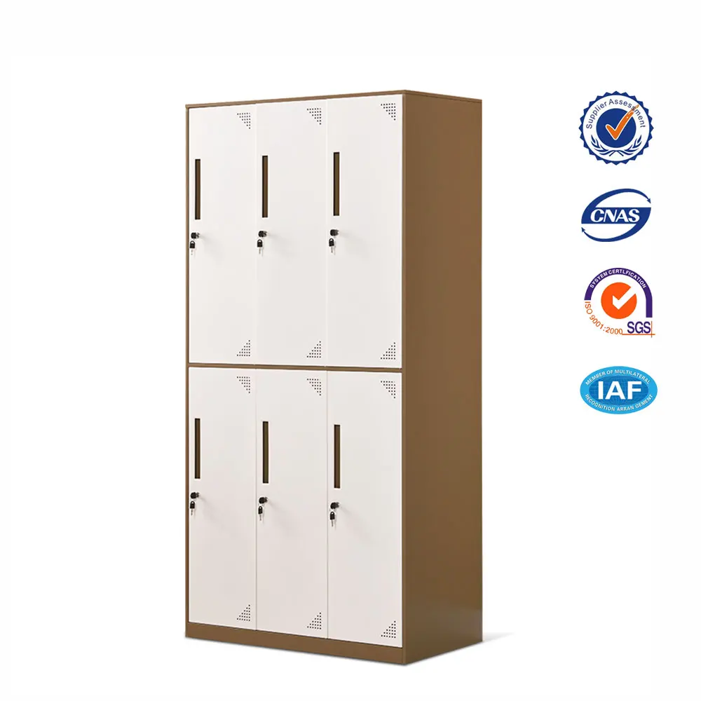 
used double tiers 6 door steel almirah, Dressing Locker,steel locker 