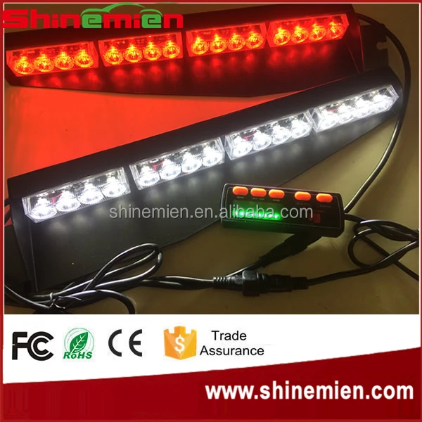 
Car Auto LED 12V 32W 8 Pics Bulb Dashboard Deck Truck Boat Windshield Emergency Warning Flashlight Strobe Light Lamp Bar 