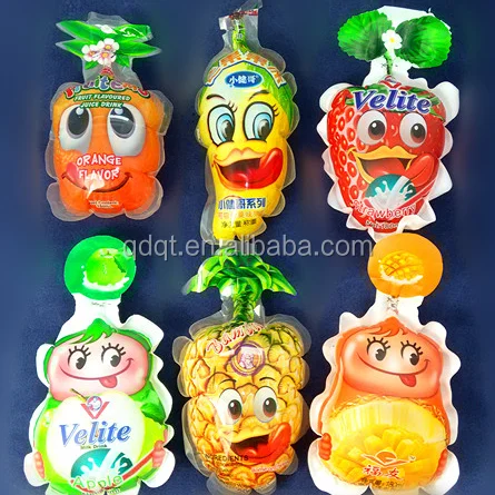 100ml 120ml 150ml different shaped fruit juice pouches