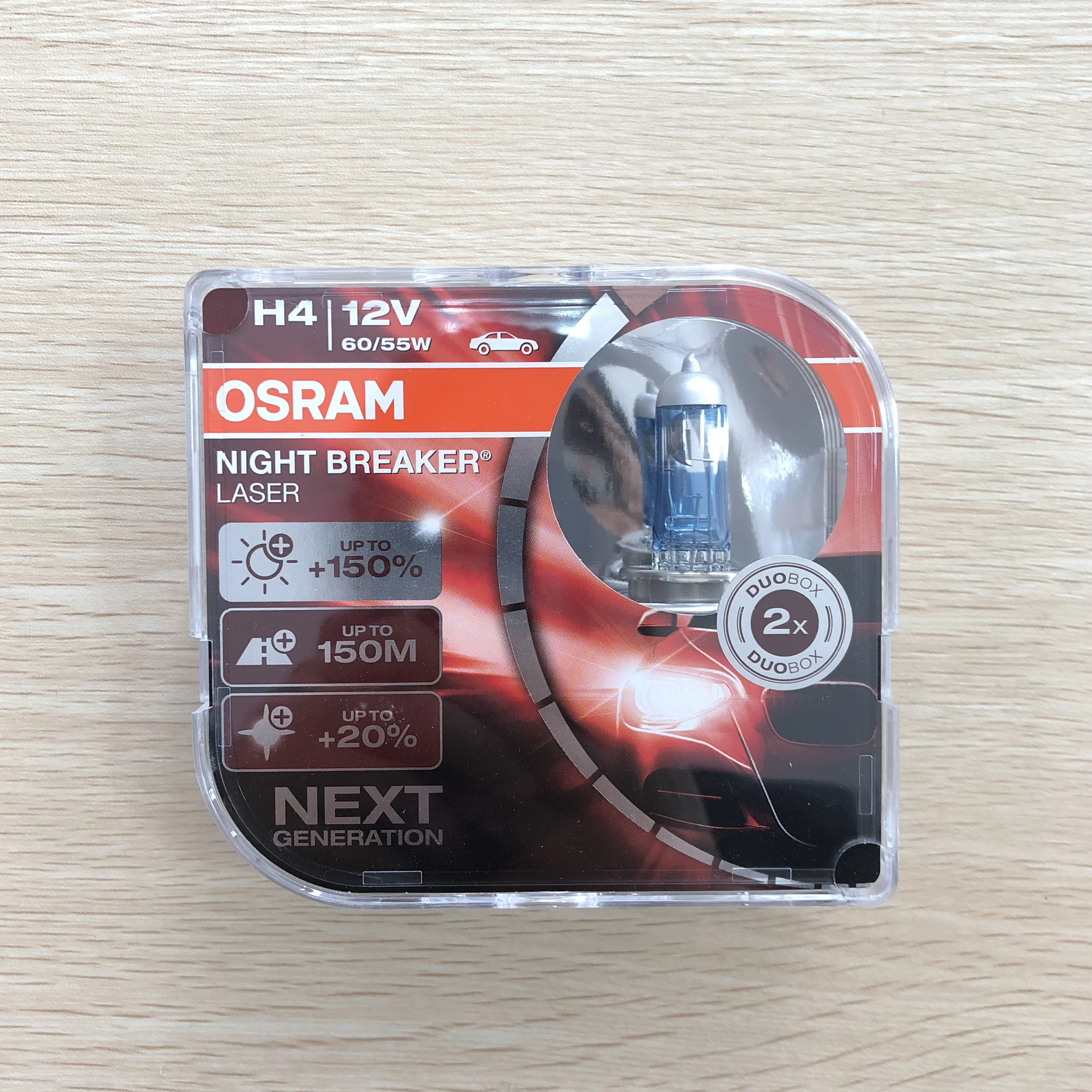 
Genuine Osram NEW Halogen Bulb New Night Breaker Laser 150%+ H4 64193NBL 