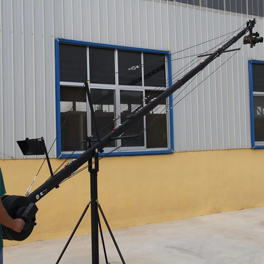 Фабрика питания 6 м (20ft) Восьмиугольные Джимми Jib DSLR камеры Кран с телеметрией моторизованная головка