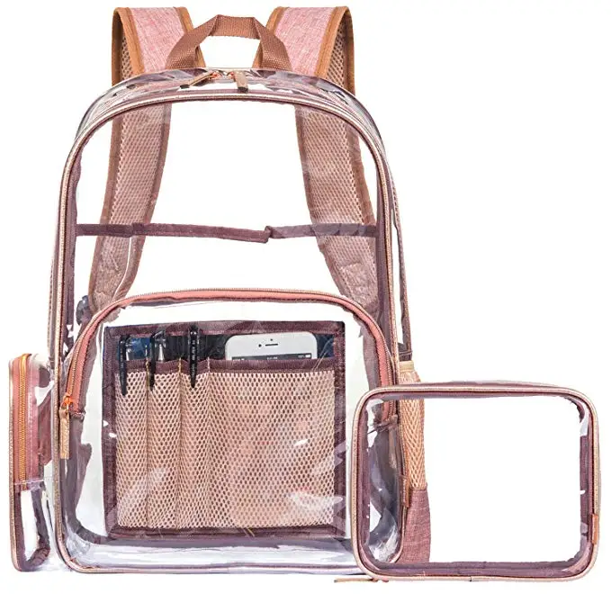Fashion transparent waterproof clear pvc backpack