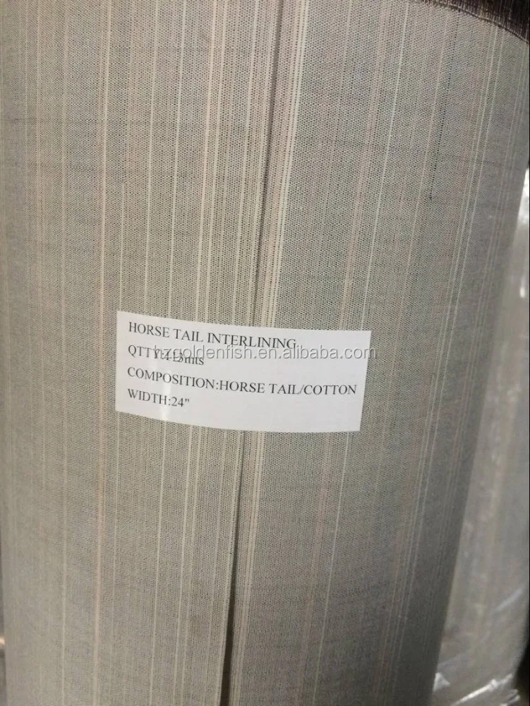 
Manufacturer Real Horse hair canvas for Bespoking suit 