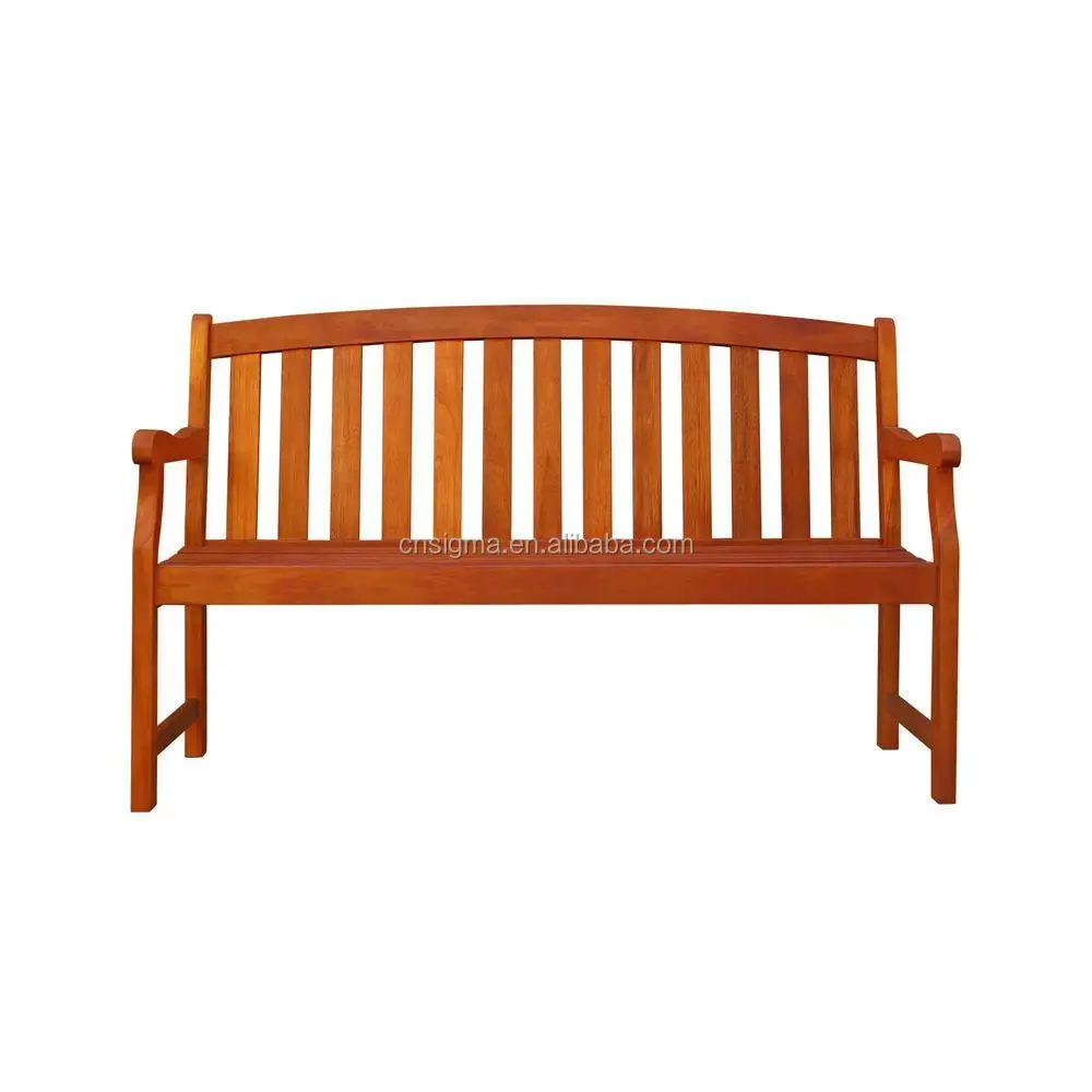 Park long chair outdoor carved double seat teak wood bench