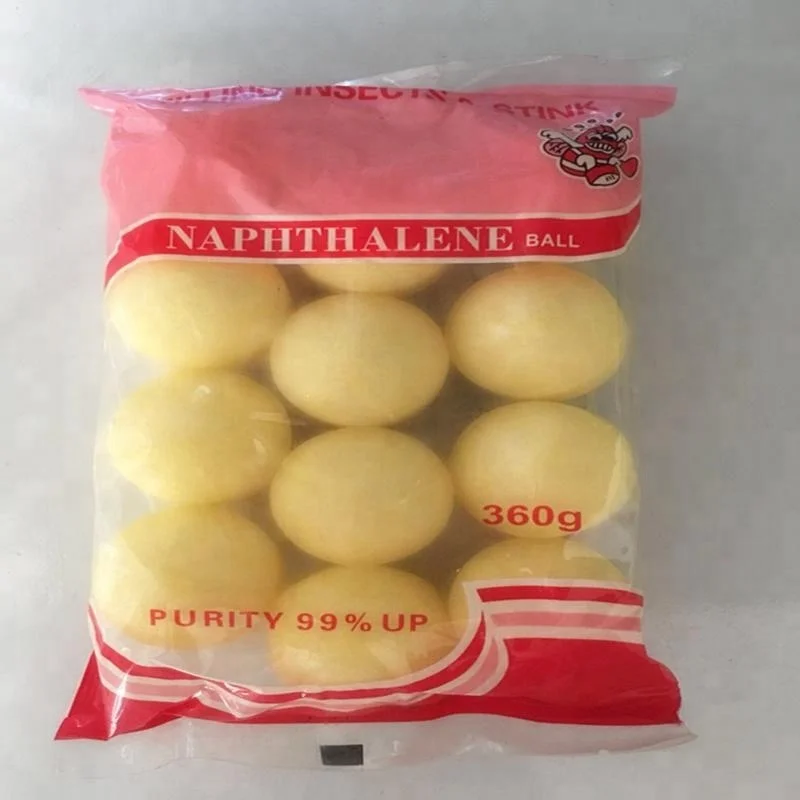 China high quality 360g 99% Moth Balls Pure Refined camphor and naphthalene
