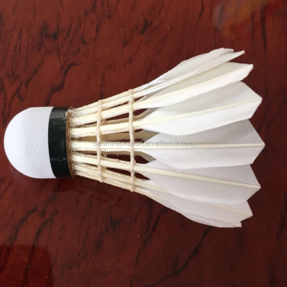 Lingmei #60 Pure White Durable Goose feather Badminton Shuttle