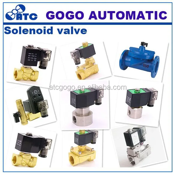 GOGOATC 12v Water Solenoid Valves 3/8 Inch 2 Way Pneumatic Control pilot Diaphragm Valve