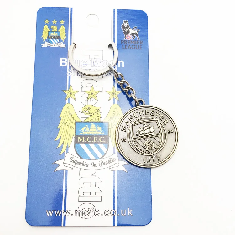 Promotional Gift Football Club BAR RMA Key Rings Logo Sport Themed Key Rings Alloy Material