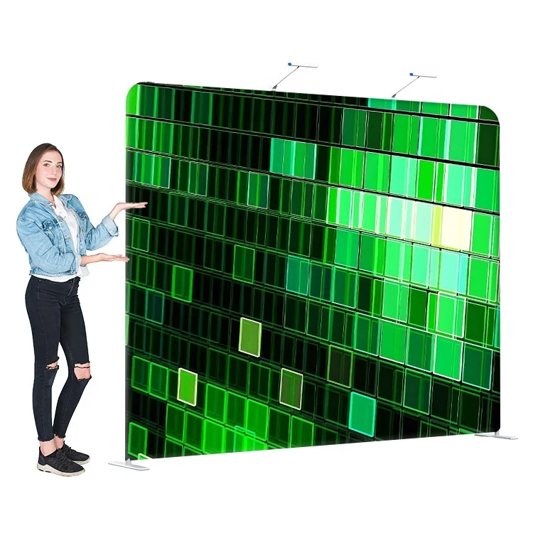 10ft  3048x2438 zipped up stretch tension fabric trade show fabric backdrop display