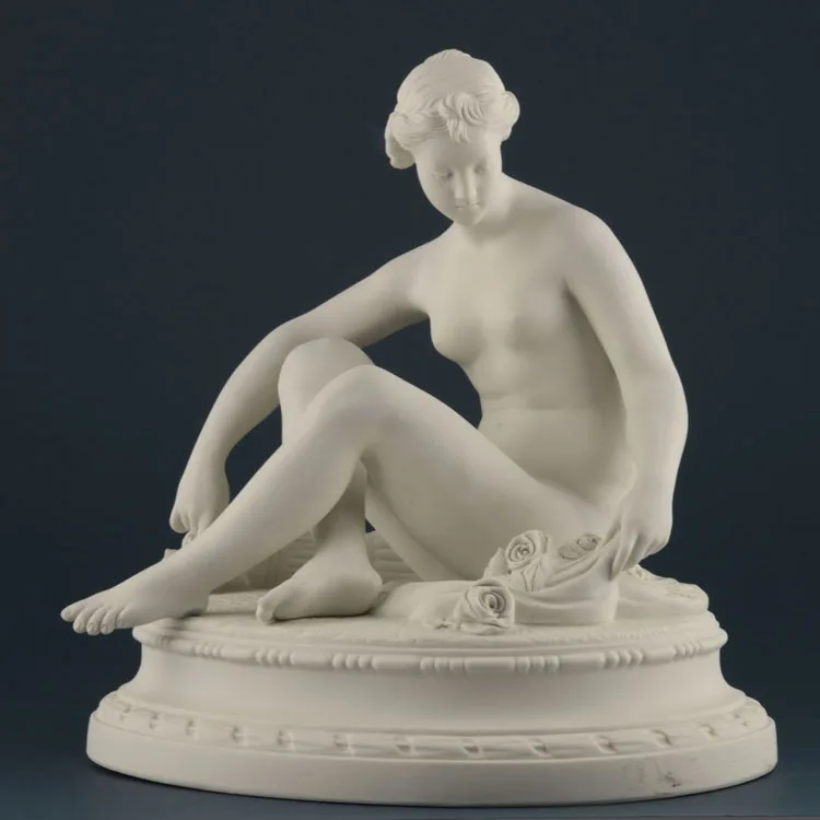 Life Size Nude Man and Woman Kissing Statue Life Size Hand Carved White Marble Figure Erotic Statues