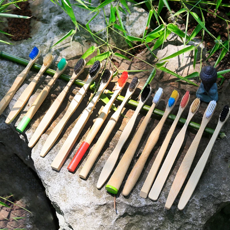 
OEM/ODM Private Label Biodegradable Toothbrush Bamboo Durable for Domestic Daily Personal Care 