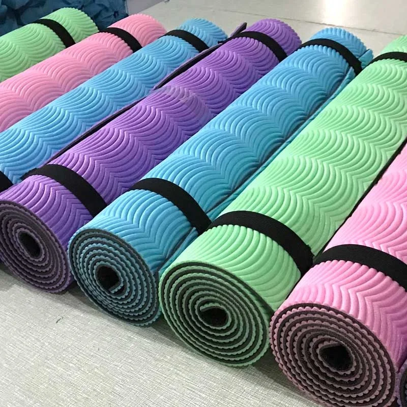 Double Color XPE Fitness Balance Yoga Mat 6MM Gym Pad