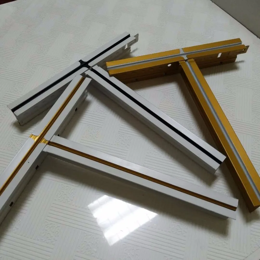 
aluminium t bar suspended ceiling grid types 