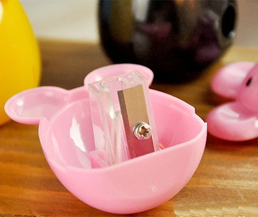 
new design cute mouse shape animal pencil sharpener for kids 
