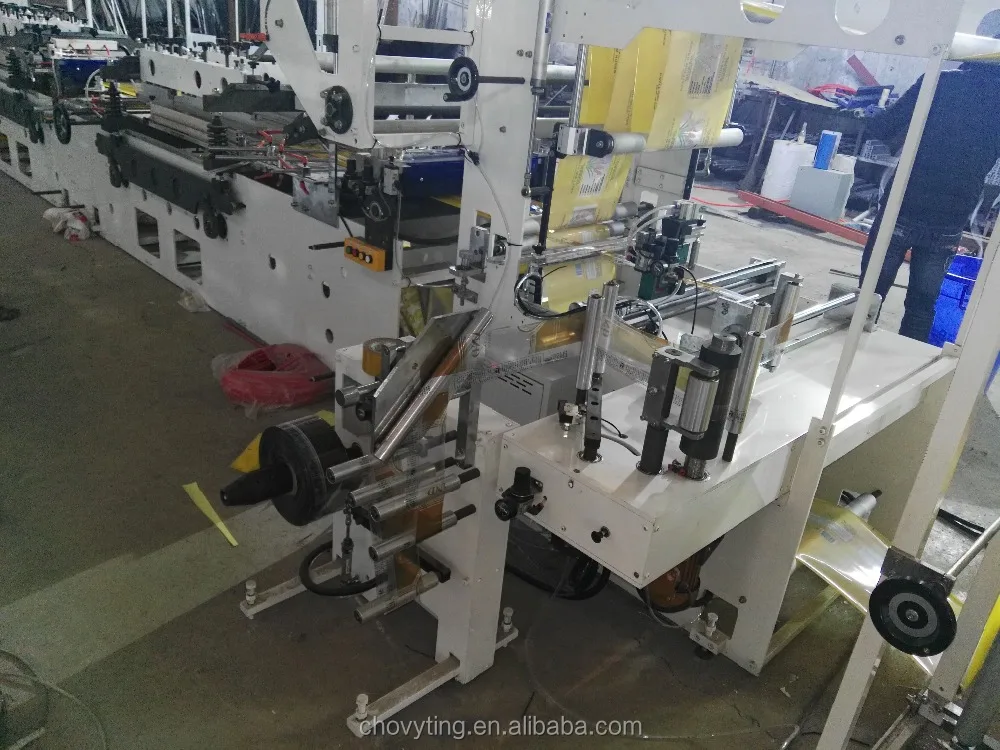 CWZD-600C+CS Laminated double line 3 sides sealing bag and double stand up pouch bag making machine