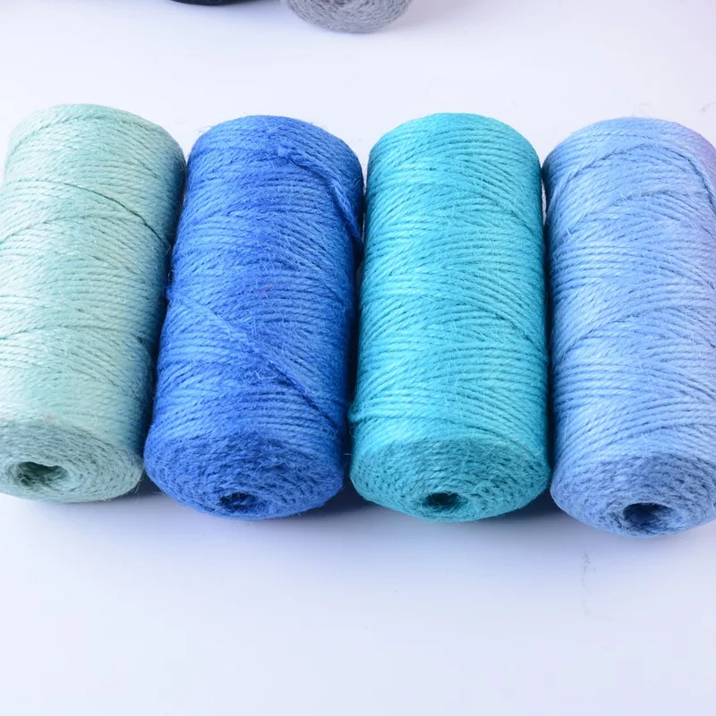 multi size 100% jute twine 2mm hemp jute rope for packaging sale