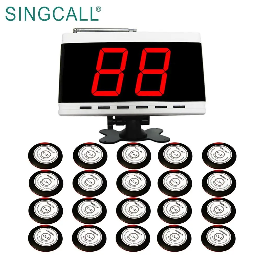  Беспроводная система кнопок вызова официанта от SINGCALL в