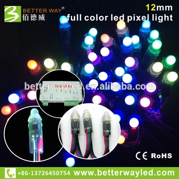 12mm DC5V праздник освещения привело пиксель света dmx, пять лет мануфактура Madrix Artnet