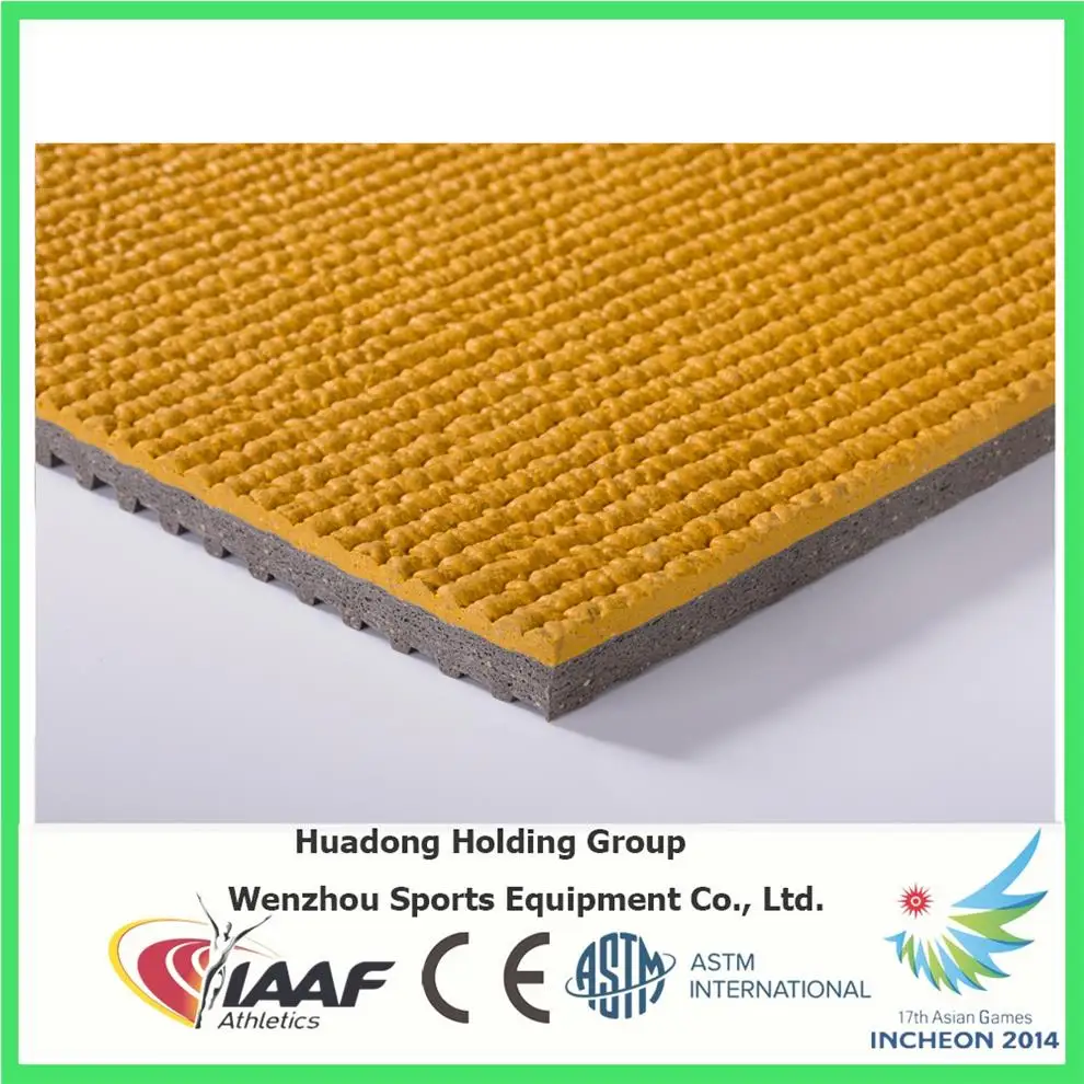 EPDM top prefabricated synthetic rubber running track material for 400 meter standard track and field