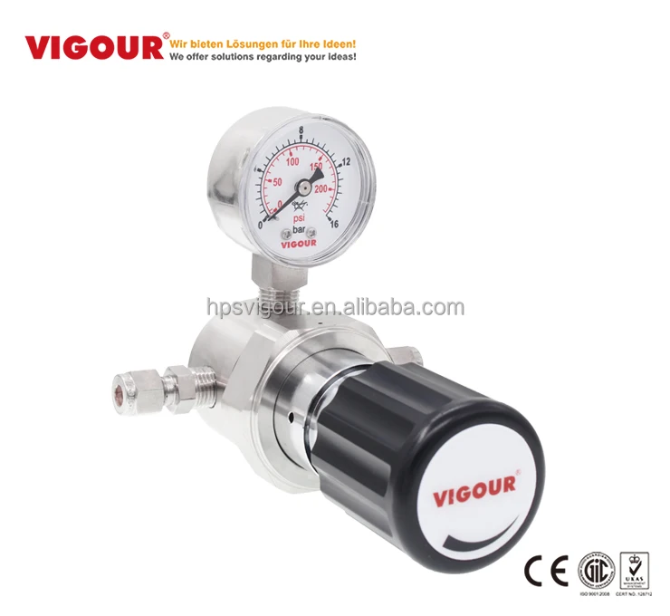Philippines gas nitrogen gas hydrogen gas pressure regulator with gauge