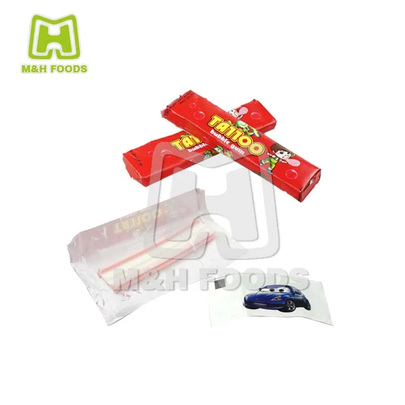 Good Taste Tattoo Chewing Bubble Gums for Wholesale