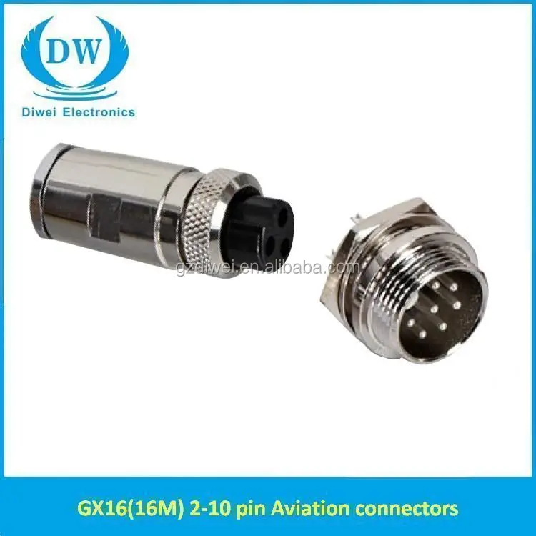 GX16 micro jack 5pin водонепроницаемый разъем кабеля питания с сертификации UL ROHS